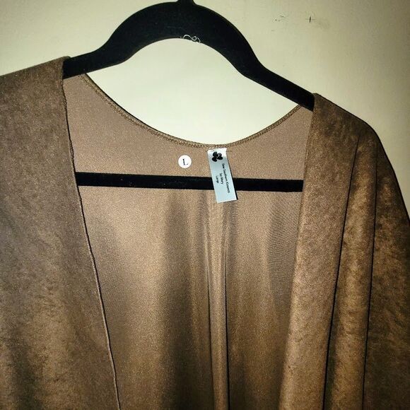 Brown Cape One Size Handmade Solid - Picture 1 of 6